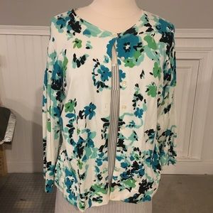 Charter Club floral cardigan